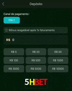 deposits 5HBET